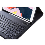 T098B Ốp bảo vệ bàn phím Bluetooth màu kẹo tích hợp siêu mỏng cho iPad Air 11 2024 / 2025 / Air 4 10.9 inch 2020, có giá đỡ & khe cắm bút, T098B