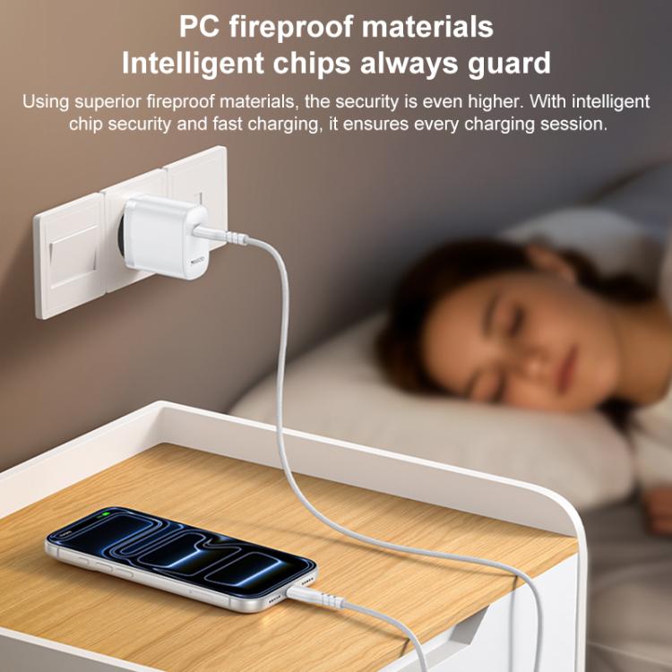 Bộ sạc Yesido YC105 PD20W Type-C kèm cáp dữ liệu Type-C 1m sang Type-C, YC105