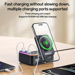 Yesido DS38 65W 8-in-1 Magnetic Wireless Charging Station with Telescopic Cord, DS38