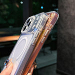 Ốp lưng điện thoại acrylic lấp lánh pha lê có nam châm, dành cho iPhone 17 Pro Max, dành cho iPhone 17 Pro