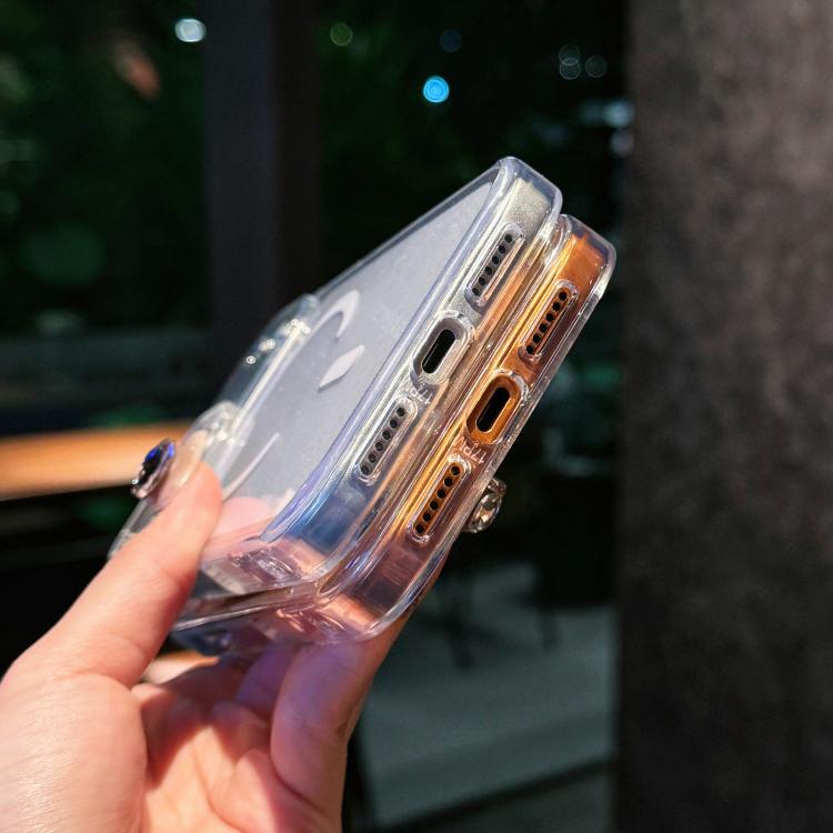 Ốp lưng điện thoại acrylic lấp lánh pha lê có nam châm, dành cho iPhone 17 Pro Max, dành cho iPhone 17 Pro