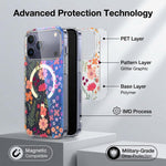 Ốp Lưng Điện Thoại Nam Châm IMD Blue Light Jungle Series, Dành Cho iPhone 13 Pro Max, Dành Cho iPhone 13 Pro