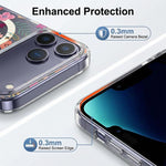 Ốp Lưng Điện Thoại Nam Châm IMD Blue Light Jungle Series, Dành Cho iPhone 13 Pro Max, Dành Cho iPhone 13 Pro