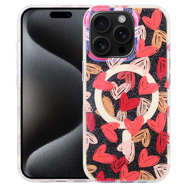 IMD Blue Light Jungle Series Magnetic Phone Case, For iPhone 16, For iPhone 15 Pro Max, For iPhone 15 Pro, For iPhone 15 Plus / 14 Plus, For iPhone 15, For iPhone 14 / 13, For iPhone 14 Pro, For iPhone 14 Pro Max