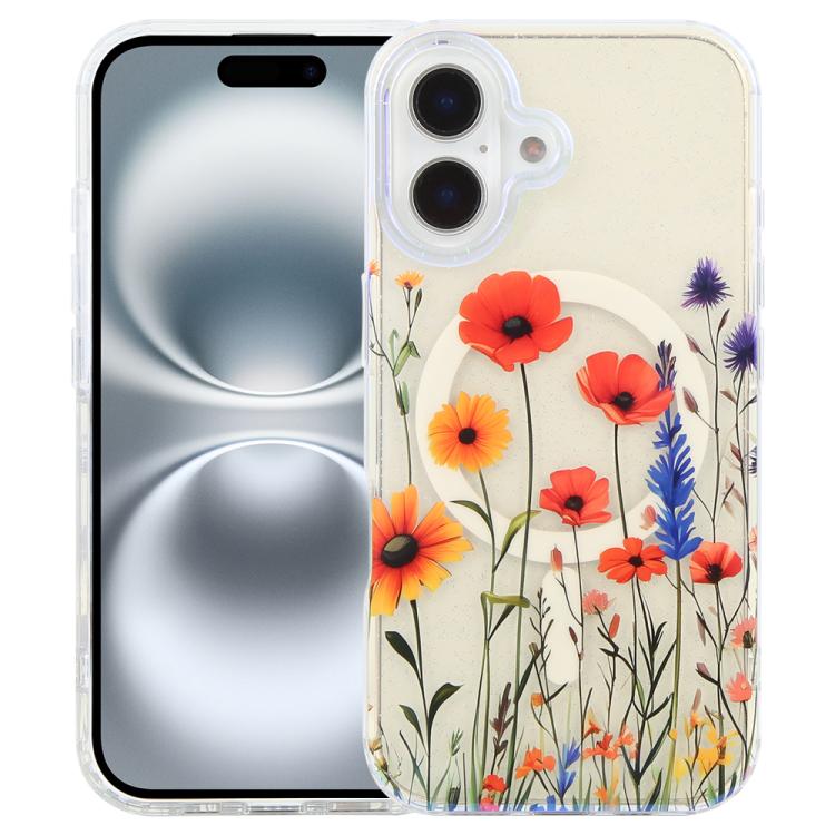IMD Blue Light Jungle Series Magnetic Phone Case, For iPhone 16, For iPhone 15 Pro Max, For iPhone 15 Pro, For iPhone 15 Plus / 14 Plus, For iPhone 15, For iPhone 14 / 13, For iPhone 14 Pro, For iPhone 14 Pro Max