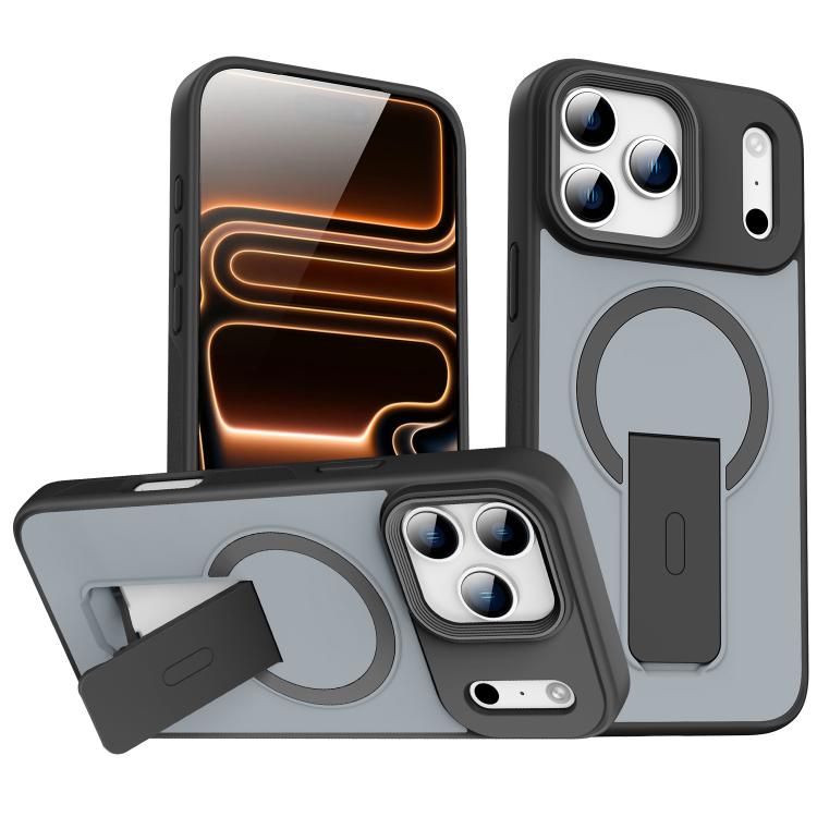 Ốp lưng điện thoại MagSafe cảm giác da có chân đế ẩn, dành cho iPhone 16e / 17e, dành cho iPhone 17 Pro Max, dành cho iPhone 17 Pro, dành cho iPhone 17, dành cho iPhone Air