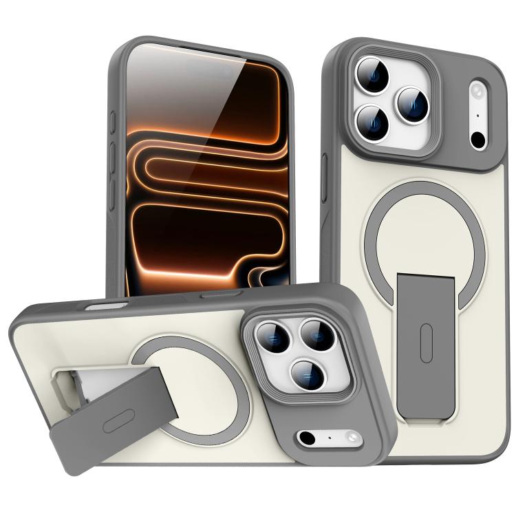 Ốp lưng điện thoại MagSafe cảm giác da có chân đế ẩn, dành cho iPhone 16e / 17e, dành cho iPhone 17 Pro Max, dành cho iPhone 17 Pro, dành cho iPhone 17, dành cho iPhone Air
