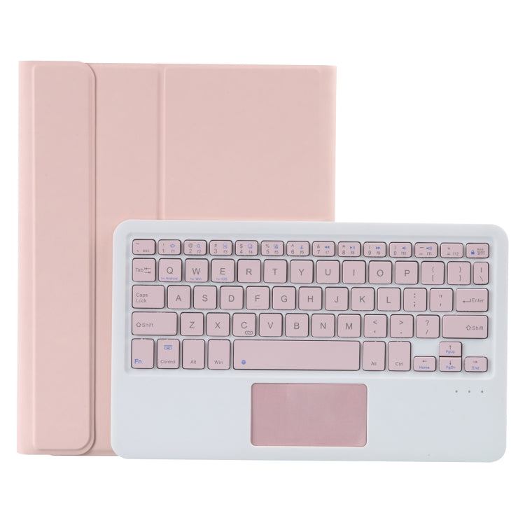 T098B-A Ốp bảo vệ bàn phím Bluetooth màu kẹo TPU tháo rời có kết cấu da ép cho iPad Air 11 2024 / 2025 / Air 4 10.9 inch 2020, có giá đỡ & khe cắm bút & cảm ứng, T098B-A