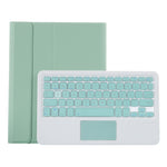 T098B-A Ốp bảo vệ bàn phím Bluetooth màu kẹo TPU tháo rời có kết cấu da ép cho iPad Air 11 2024 / 2025 / Air 4 10.9 inch 2020, có giá đỡ & khe cắm bút & cảm ứng, T098B-A