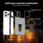 Ốp lưng điện thoại MagSafe cảm giác da có chân đế ẩn, dành cho iPhone 16e / 17e, dành cho iPhone 17 Pro Max, dành cho iPhone 17 Pro, dành cho iPhone 17, dành cho iPhone Air