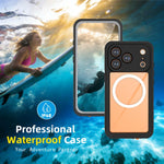 Ốp lưng điện thoại nam châm chống nước IP68 dòng RedPepper V, dành cho iPhone 17 Pro, dành cho iPhone 17