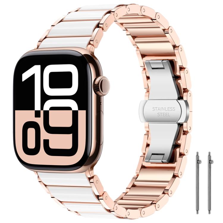 Dây đồng hồ thép không gỉ gốm xDfind, dành cho Apple Watch 42 / 44 / 45 / 46 / 49mm, dành cho Apple Watch 38 / 40 / 41 / S11 42mm