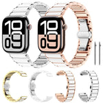 Dây đồng hồ thép không gỉ gốm xDfind, dành cho Apple Watch 42 / 44 / 45 / 46 / 49mm, dành cho Apple Watch 38 / 40 / 41 / S11 42mm