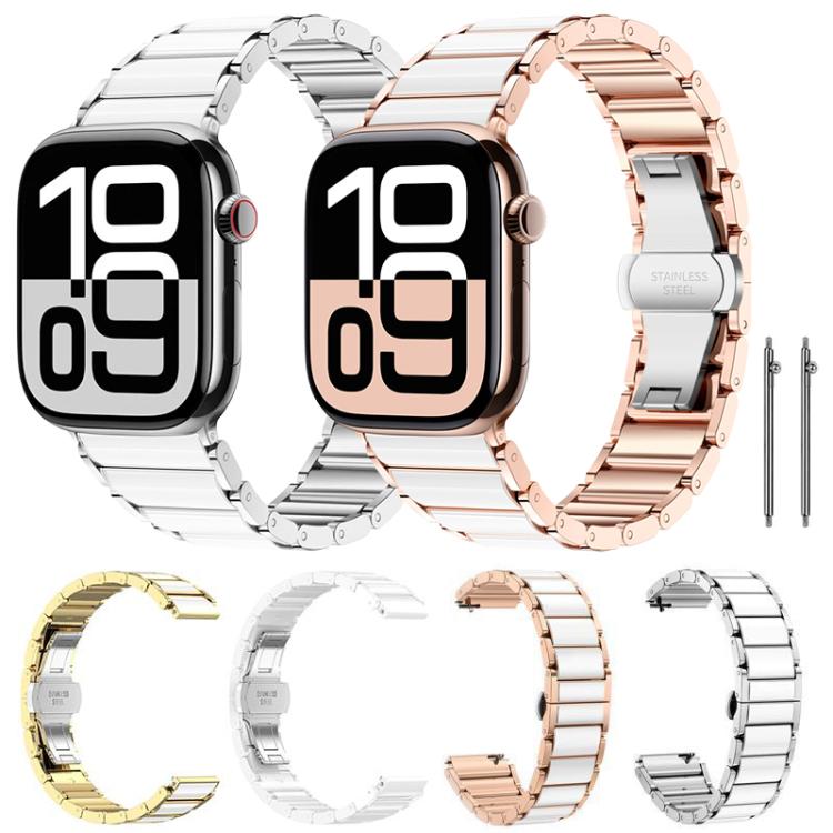 Dây đồng hồ thép không gỉ gốm xDfind, dành cho Apple Watch 42 / 44 / 45 / 46 / 49mm, dành cho Apple Watch 38 / 40 / 41 / S11 42mm