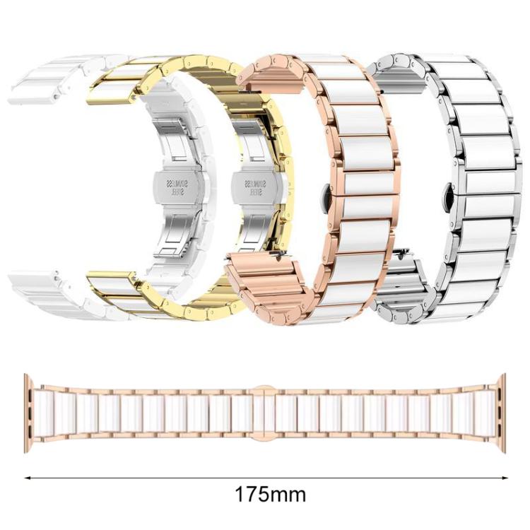 Dây đồng hồ thép không gỉ gốm xDfind, dành cho Apple Watch 42 / 44 / 45 / 46 / 49mm, dành cho Apple Watch 38 / 40 / 41 / S11 42mm