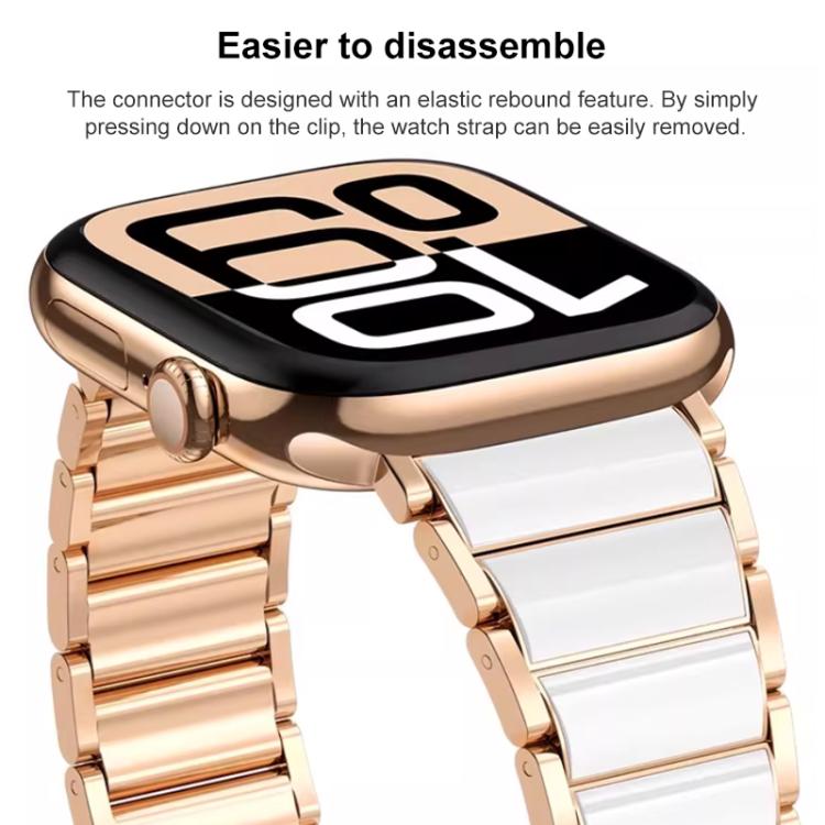 Dây đồng hồ thép không gỉ gốm xDfind, dành cho Apple Watch 42 / 44 / 45 / 46 / 49mm, dành cho Apple Watch 38 / 40 / 41 / S11 42mm