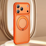 Ốp lưng điện thoại nam châm cảm giác da lỗ lớn mờ kèm nút chụp AI, dành cho iPhone 17 Pro Max, dành cho iPhone 17 Pro