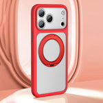Ốp lưng điện thoại nam châm cảm giác da lỗ lớn mờ kèm nút chụp AI, dành cho iPhone 17 Pro Max, dành cho iPhone 17 Pro