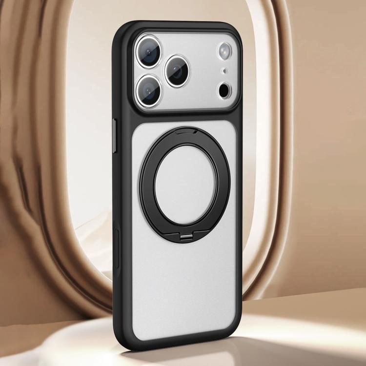 Ốp lưng điện thoại nam châm cảm giác da lỗ lớn mờ kèm nút chụp AI, dành cho iPhone 17 Pro Max, dành cho iPhone 17 Pro