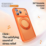 Ốp lưng điện thoại nam châm cảm giác da lỗ lớn mờ kèm nút chụp AI, dành cho iPhone 17 Pro Max, dành cho iPhone 17 Pro