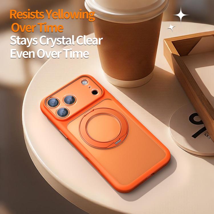 Ốp lưng điện thoại nam châm cảm giác da lỗ lớn mờ kèm nút chụp AI, dành cho iPhone 17 Pro Max, dành cho iPhone 17 Pro