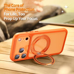 Ốp lưng điện thoại nam châm cảm giác da lỗ lớn mờ kèm nút chụp AI, dành cho iPhone 17 Pro Max, dành cho iPhone 17 Pro