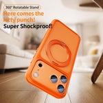 Ốp lưng điện thoại nam châm cảm giác da lỗ lớn mờ kèm nút chụp AI, dành cho iPhone 17 Pro Max, dành cho iPhone 17 Pro