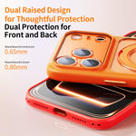Ốp lưng điện thoại nam châm cảm giác da lỗ lớn mờ kèm nút chụp AI, dành cho iPhone 17 Pro Max, dành cho iPhone 17 Pro
