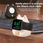 Giá đỡ sạc đồng hồ thông minh XDcase thiết kế Mèo may mắn cho Apple Watch