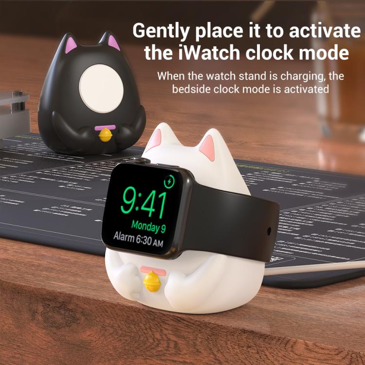 Giá đỡ sạc đồng hồ thông minh XDcase thiết kế Mèo may mắn cho Apple Watch