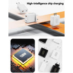 Bộ sạc nhanh HX119 120W giao diện kép USB và Type-C, phích cắm EU, phích cắm UK, phích cắm US