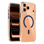 Ốp lưng điện thoại nam châm trong suốt pha lê, dành cho iPhone 17 Pro Max, dành cho iPhone 17 Pro