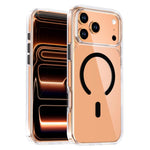 Ốp lưng điện thoại nam châm trong suốt pha lê, dành cho iPhone 17 Pro Max, dành cho iPhone 17 Pro