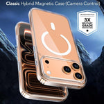 Ốp lưng điện thoại nam châm trong suốt pha lê, dành cho iPhone 17 Pro Max, dành cho iPhone 17 Pro