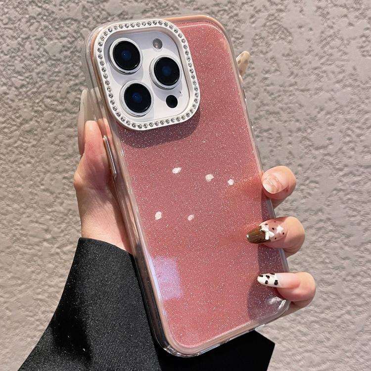 Ốp Lưng Điện Thoại Màu Trơn Có Kim Tuyến & Đá Rhinestone, Dành Cho iPhone 12 Pro Max, Dành Cho iPhone 12 Pro, Dành Cho iPhone 11 Pro Max, Dành Cho iPhone 11