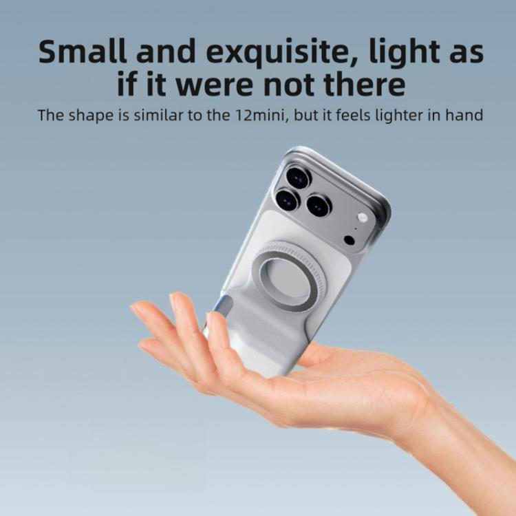 Magnetic Smartphone Shooting Holder Hand Grip Handle Snap On Phone Stand, Single Grip, With Fill Light