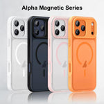 Ốp điện thoại từ tính cảm giác da kiểu Alpha, dành cho iPhone 17 Pro Max, iPhone 17 Pro