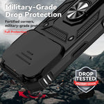 Ốp điện thoại từ tính XDcase có vòng chắn camera trượt, dành cho iPhone 17 Pro Max, iPhone 17 Pro, iPhone 17, iPhone Air