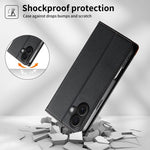 Ốp điện thoại da thuần chay RFID từ tính ghép nối chắc chắn Dierfeng, dành cho iPhone 16, iPhone 15 Pro Max, iPhone 15 Pro, iPhone 15 Plus, iPhone 15, iPhone 14 Plus, iPhone 14 / 13, iPhone 14 Pro