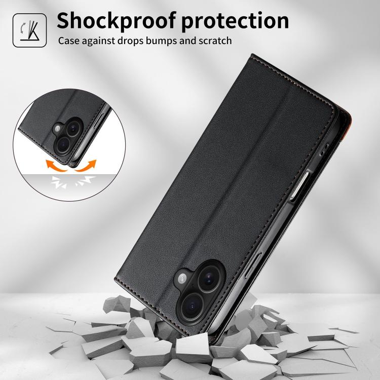 Ốp điện thoại da thuần chay RFID từ tính ghép nối chắc chắn Dierfeng, dành cho iPhone 16, iPhone 15 Pro Max, iPhone 15 Pro, iPhone 15 Plus, iPhone 15, iPhone 14 Plus, iPhone 14 / 13, iPhone 14 Pro