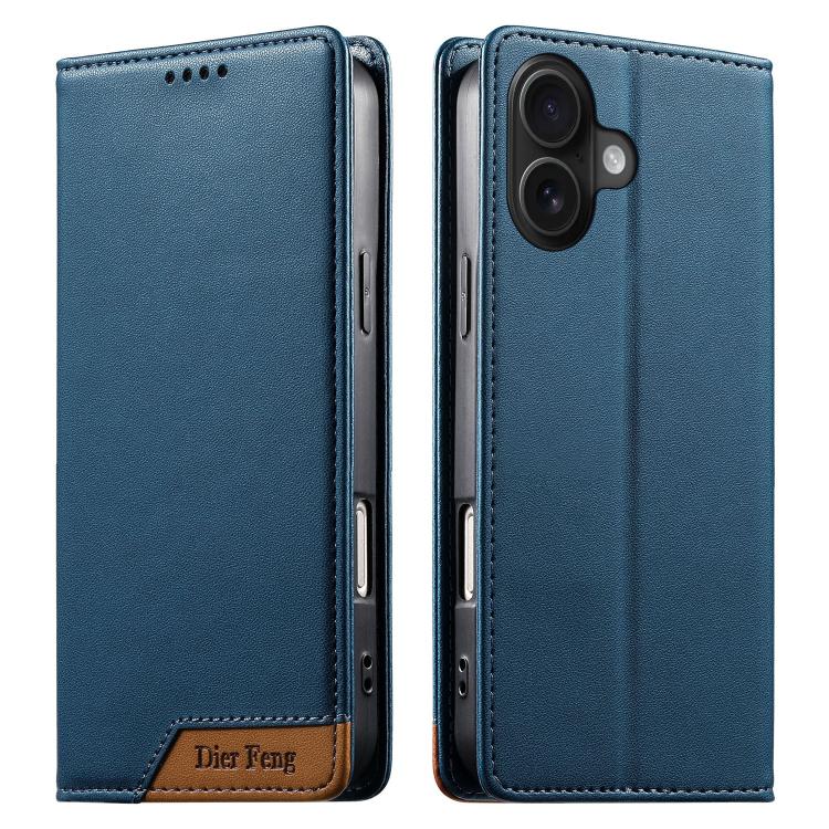 Ốp điện thoại da thuần chay RFID từ tính ghép nối chắc chắn Dierfeng, dành cho iPhone 16, iPhone 15 Pro Max, iPhone 15 Pro, iPhone 15 Plus, iPhone 15, iPhone 14 Plus, iPhone 14 / 13, iPhone 14 Pro