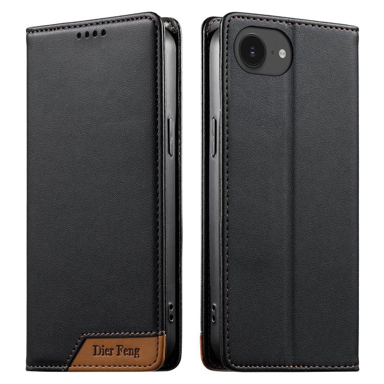 Ốp điện thoại da thuần chay RFID từ tính ghép nối chắc chắn Dierfeng, dành cho iPhone 17e / 16e, iPhone 17 Pro Max, iPhone 17 Pro, iPhone 17, iPhone Air, iPhone 16 Pro Max, iPhone 16 Pro, iPhone 16 Plus