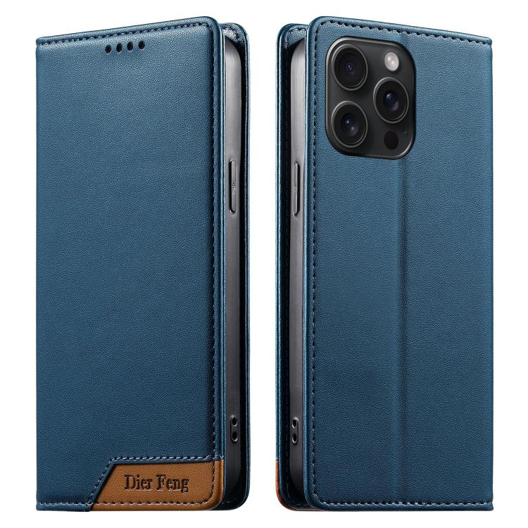 Ốp điện thoại da thuần chay RFID từ tính ghép nối chắc chắn Dierfeng, dành cho iPhone 16, iPhone 15 Pro Max, iPhone 15 Pro, iPhone 15 Plus, iPhone 15, iPhone 14 Plus, iPhone 14 / 13, iPhone 14 Pro