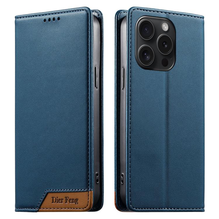 Ốp điện thoại da thuần chay RFID từ tính ghép nối chắc chắn Dierfeng, dành cho iPhone 16, iPhone 15 Pro Max, iPhone 15 Pro, iPhone 15 Plus, iPhone 15, iPhone 14 Plus, iPhone 14 / 13, iPhone 14 Pro