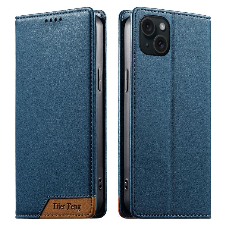 Ốp điện thoại da thuần chay RFID từ tính ghép nối chắc chắn Dierfeng, dành cho iPhone 16, iPhone 15 Pro Max, iPhone 15 Pro, iPhone 15 Plus, iPhone 15, iPhone 14 Plus, iPhone 14 / 13, iPhone 14 Pro