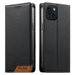 Ốp điện thoại da thuần chay RFID từ tính ghép nối chắc chắn Dierfeng, dành cho iPhone 16, iPhone 15 Pro Max, iPhone 15 Pro, iPhone 15 Plus, iPhone 15, iPhone 14 Plus, iPhone 14 / 13, iPhone 14 Pro