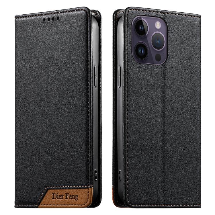 Ốp điện thoại da thuần chay RFID nam châm mạnh ghép nối Dierfeng, dành cho iPhone 14 Pro Max, iPhone SE 2022 / SE 2020 / 8 / 7, iPhone 13 Pro Max, iPhone 13 Pro, iPhone 13 mini, iPhone 12 / 12 Pro, iPhone 12 Pro Max, iPhone 12 mini