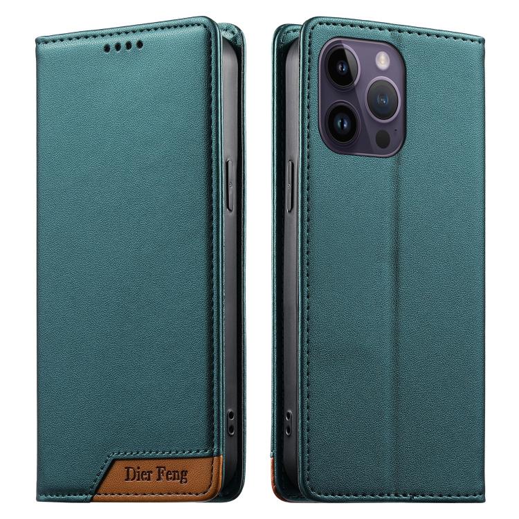 Ốp điện thoại da thuần chay RFID nam châm mạnh ghép nối Dierfeng, dành cho iPhone 14 Pro Max, iPhone SE 2022 / SE 2020 / 8 / 7, iPhone 13 Pro Max, iPhone 13 Pro, iPhone 13 mini, iPhone 12 / 12 Pro, iPhone 12 Pro Max, iPhone 12 mini