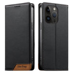Ốp điện thoại da thuần chay RFID từ tính ghép nối chắc chắn Dierfeng, dành cho iPhone 16, iPhone 15 Pro Max, iPhone 15 Pro, iPhone 15 Plus, iPhone 15, iPhone 14 Plus, iPhone 14 / 13, iPhone 14 Pro