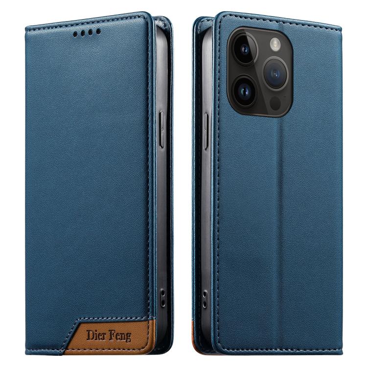 Ốp điện thoại da thuần chay RFID từ tính ghép nối chắc chắn Dierfeng, dành cho iPhone 16, iPhone 15 Pro Max, iPhone 15 Pro, iPhone 15 Plus, iPhone 15, iPhone 14 Plus, iPhone 14 / 13, iPhone 14 Pro